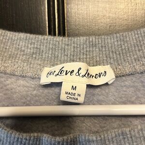 For Love And Lemons Light Gray Sweater